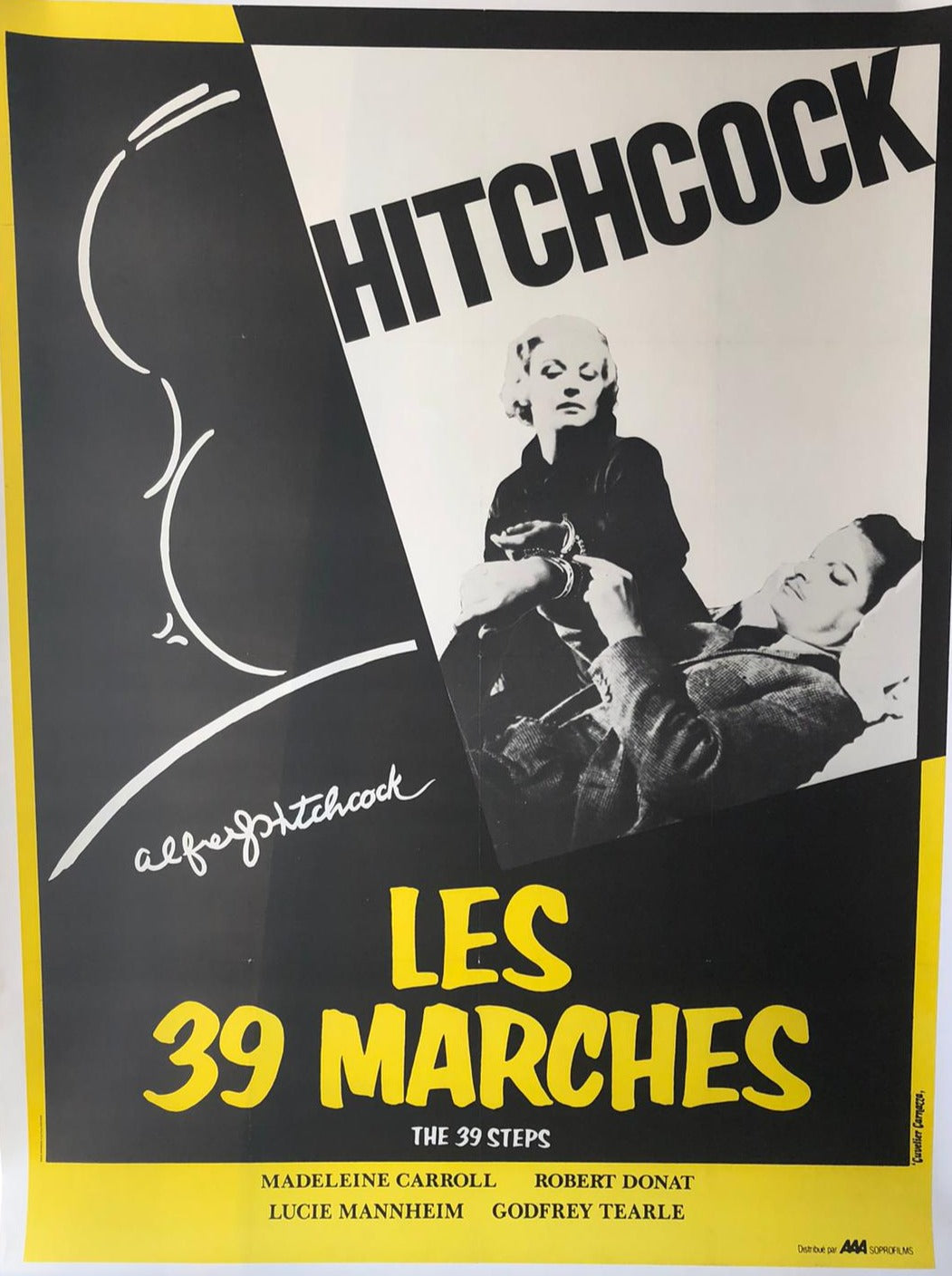'The 39 Steps' Original Hitchcock Film Poster