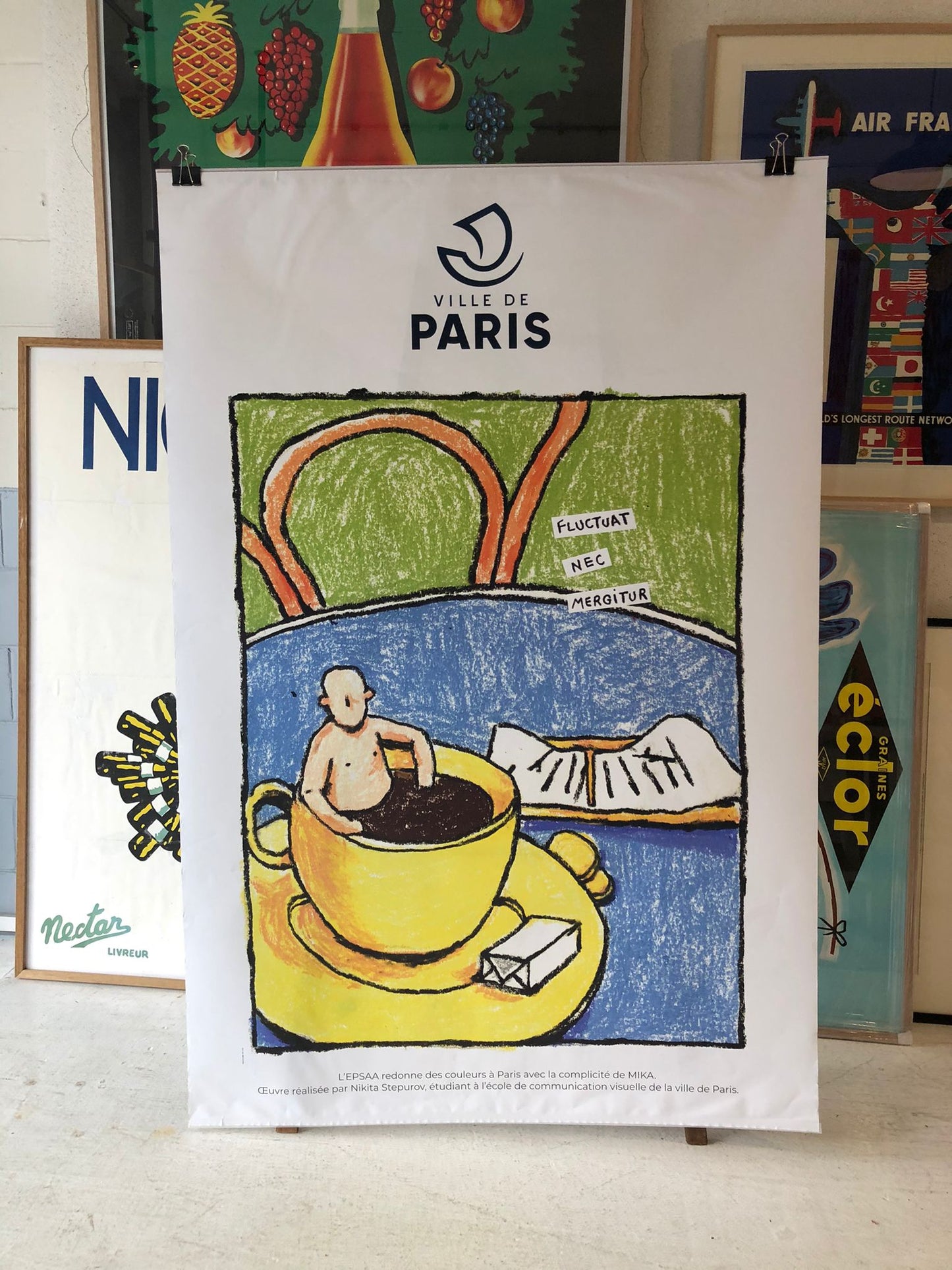 "Fluctuat nec mergitur" Ville de Paris Poster