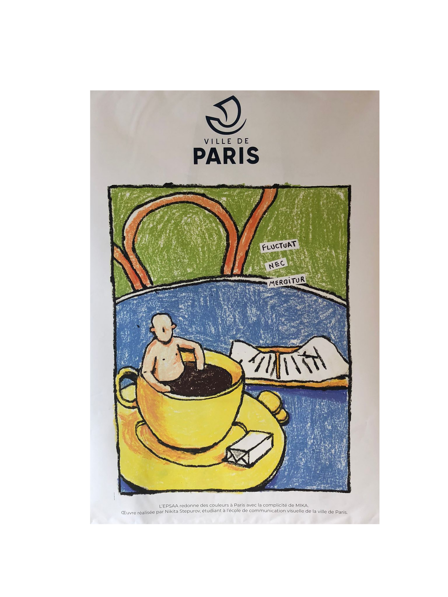 "Fluctuat nec mergitur" Ville de Paris Poster
