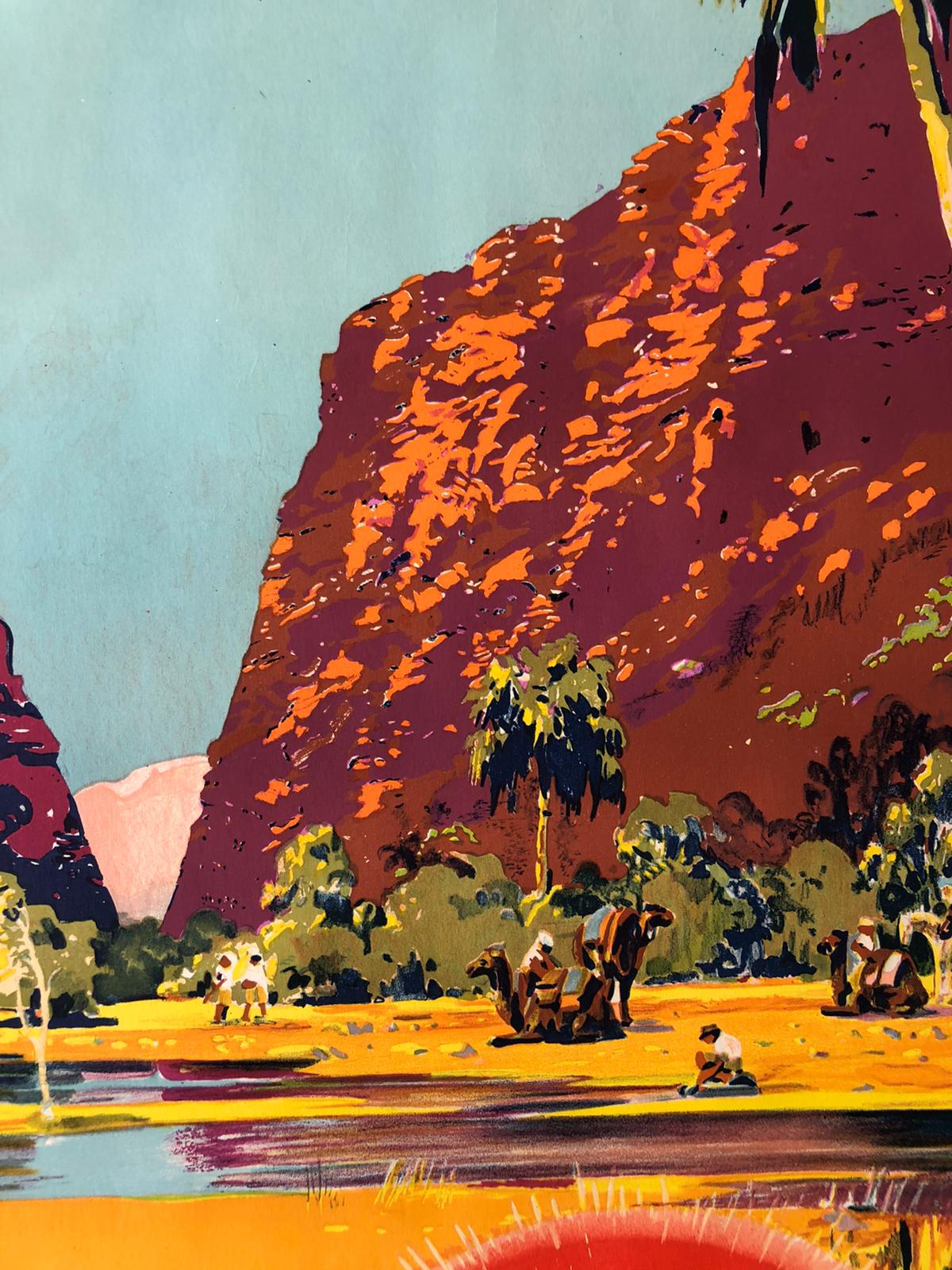 "Winter in Central Australia" Railway Advertisement by James Northfield