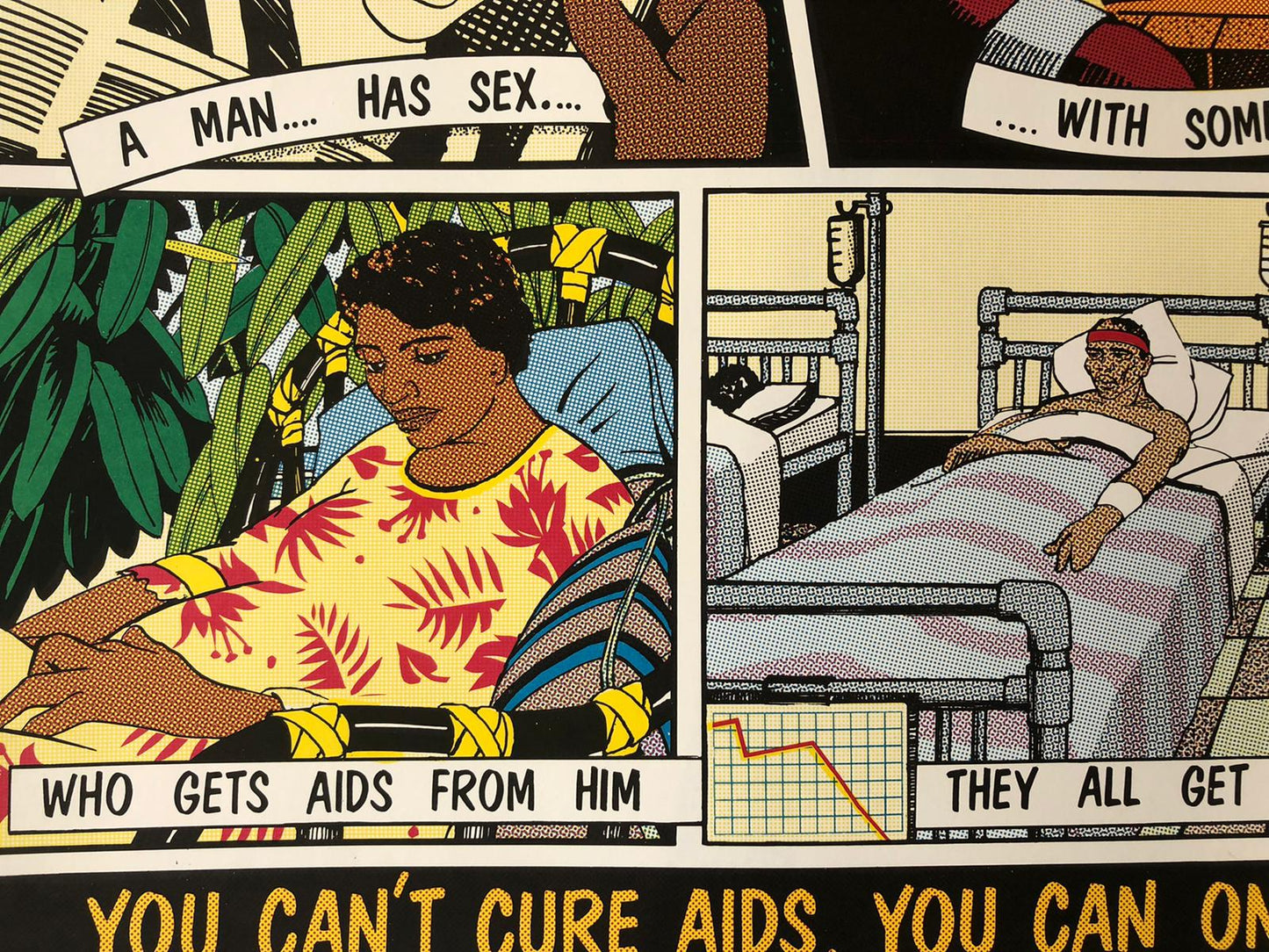 'You don't have to be a queenie to get AIDS' Campaign Poster by Stephen Lees
