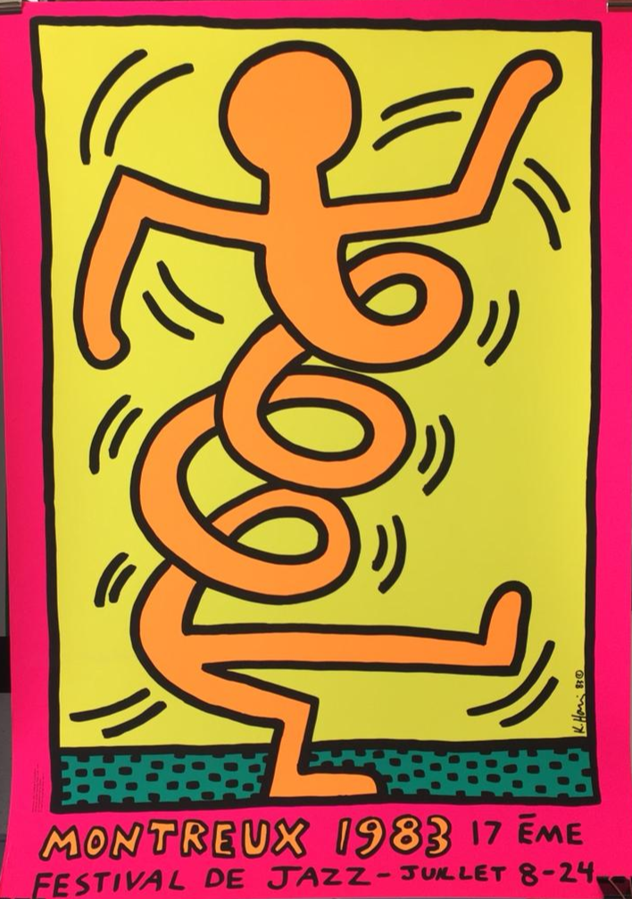Montreux Jazz by Keith Haring (Pink)