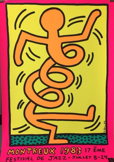 Montreux Jazz by Keith Haring (Pink)
