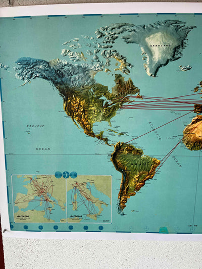 Alitalia Intercontinental Network Map