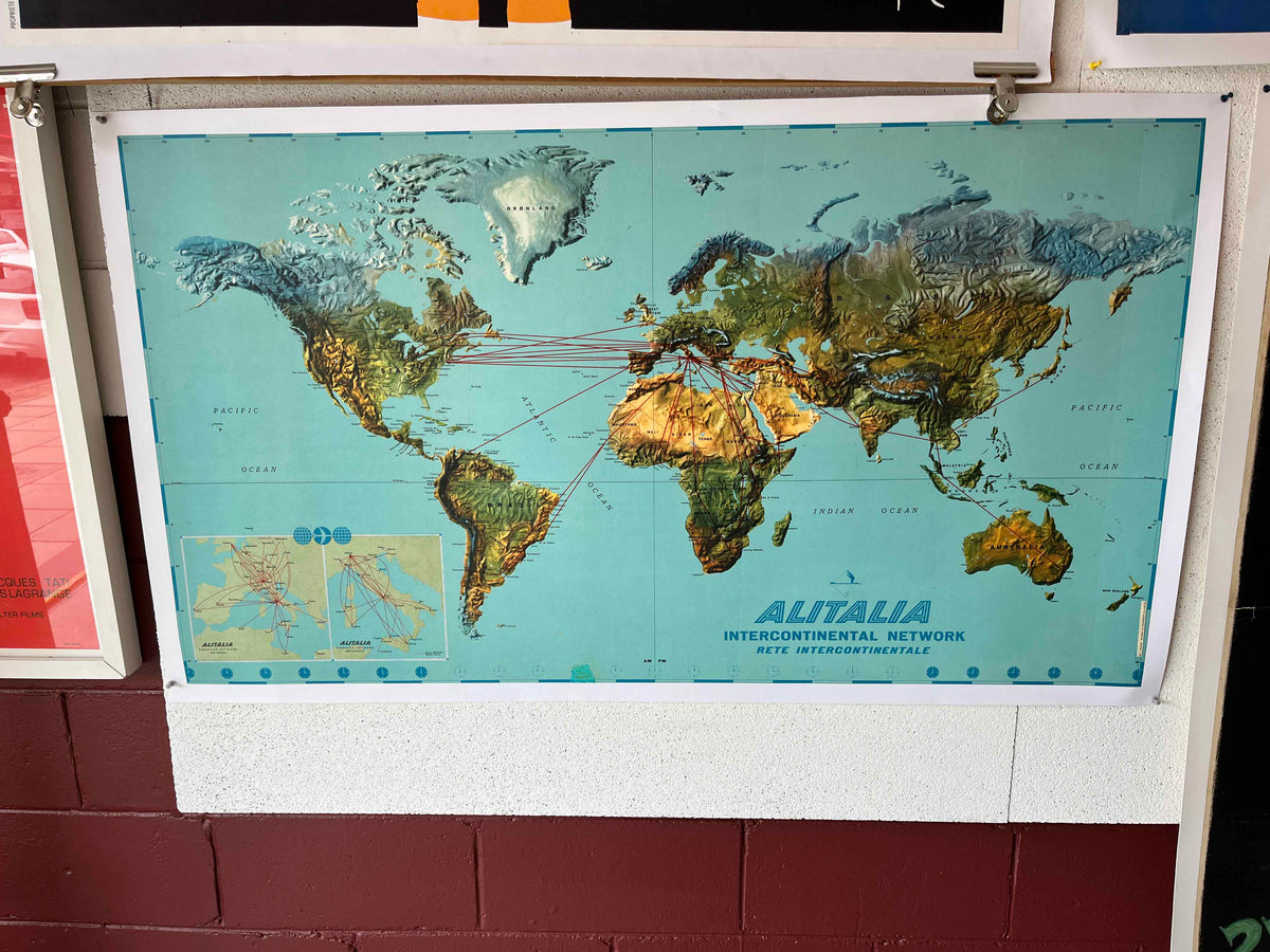 Alitalia Intercontinental Network Map
