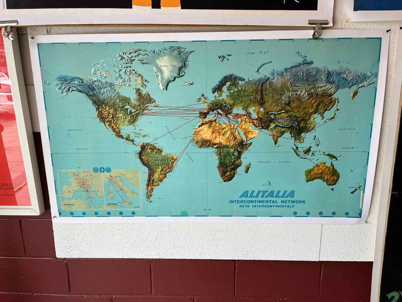 Alitalia Intercontinental Network Map