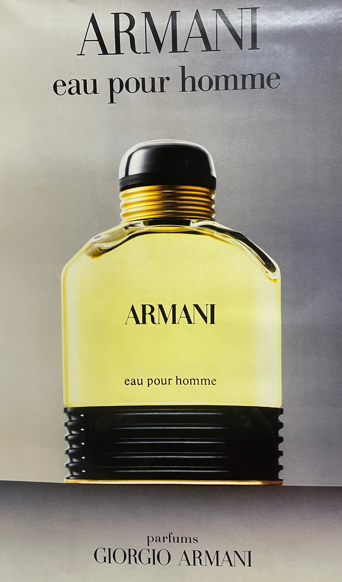 Armani eau pour homme Perfums Vintage Poster
