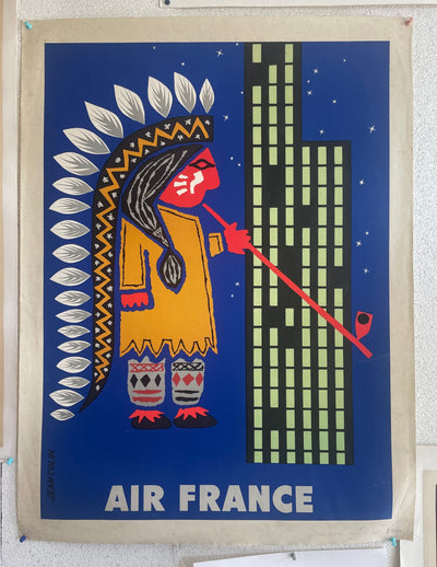 Air France Amérique du Nord by Jean Collin - Vintage Posters