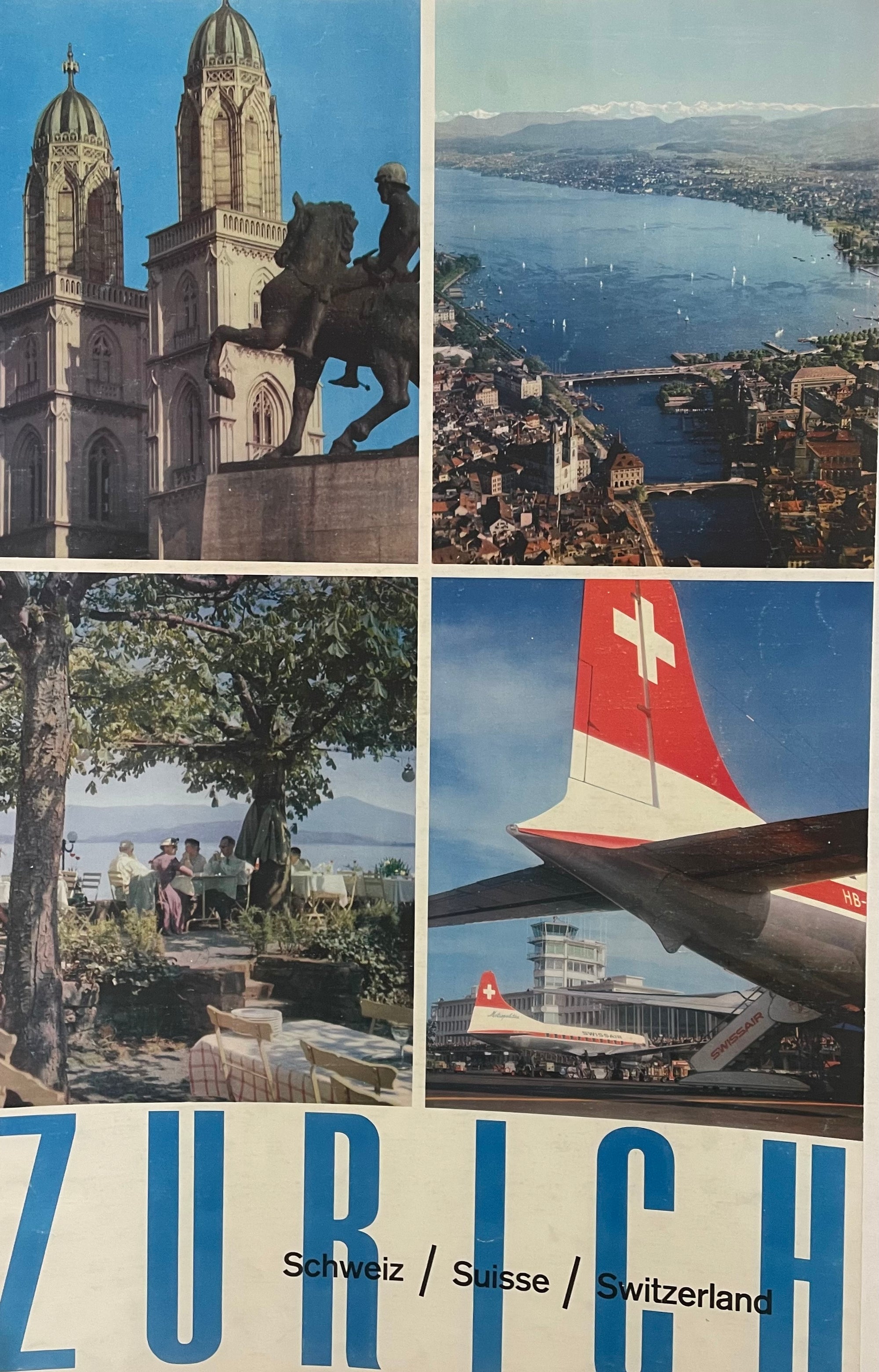 Zurich Switzerland Vintage Poster
