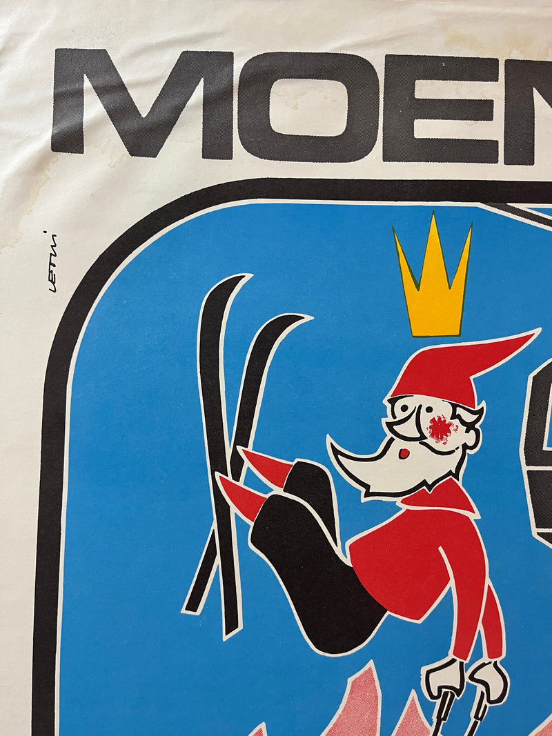 Moena Dolomiti Ski Poster by Leoui