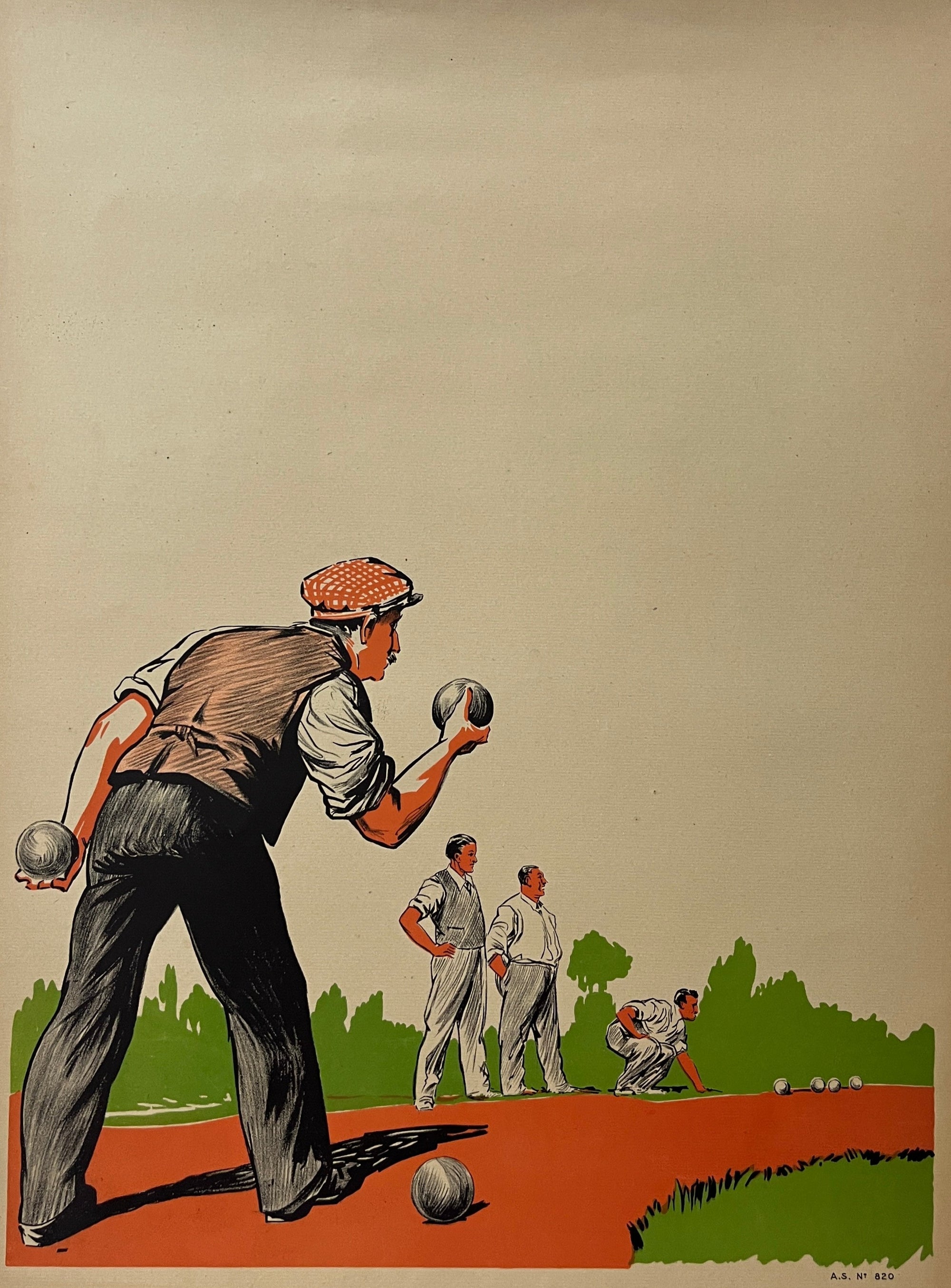 Petanque Vintage Poster