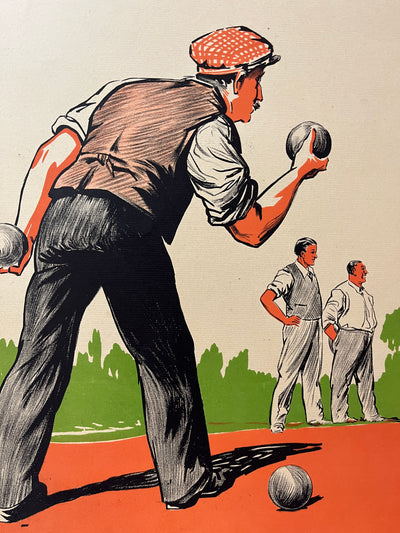 Petanque Vintage Poster