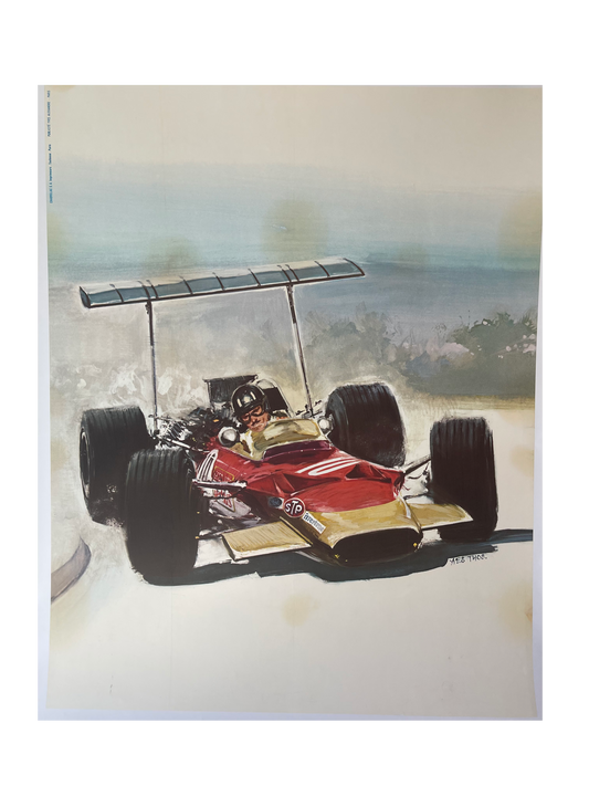 Lotus 49 Formula One Racing Car Graham Hill F1 by Yves Thos