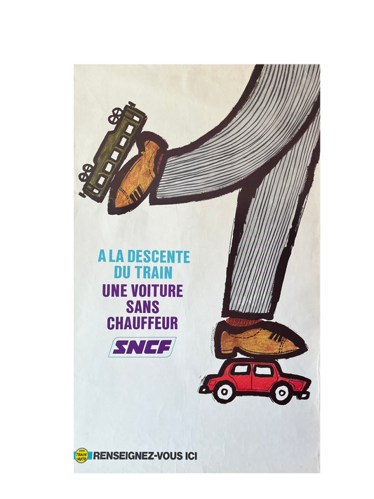 A La Descente DuTrain SNCF Poster