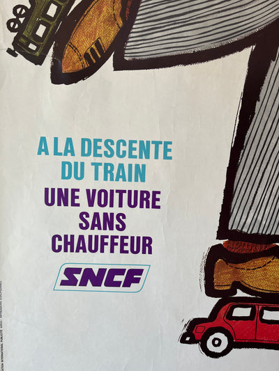 A La Descente DuTrain SNCF Poster