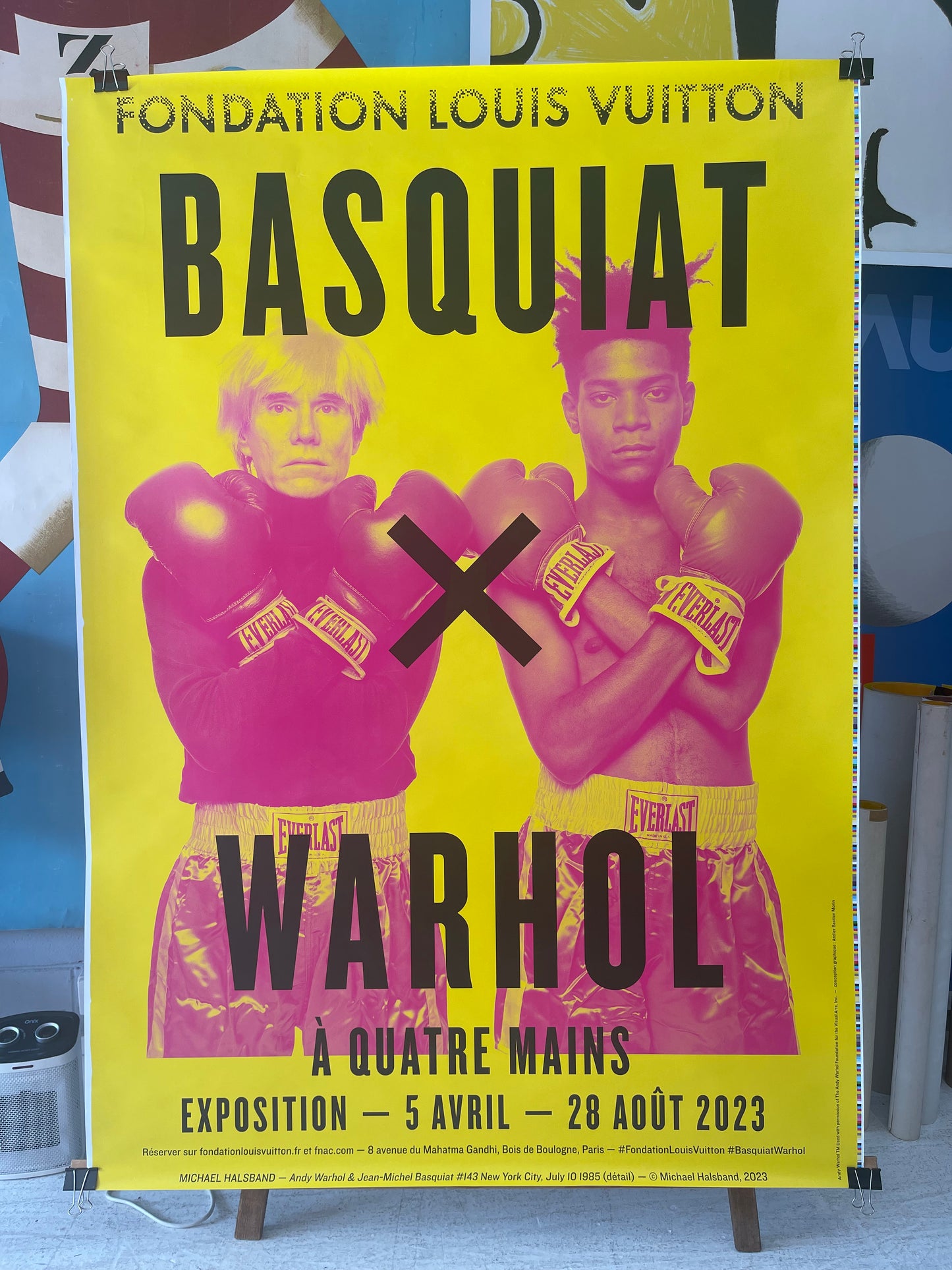 Basquiat x Warhol Exhibition Poster