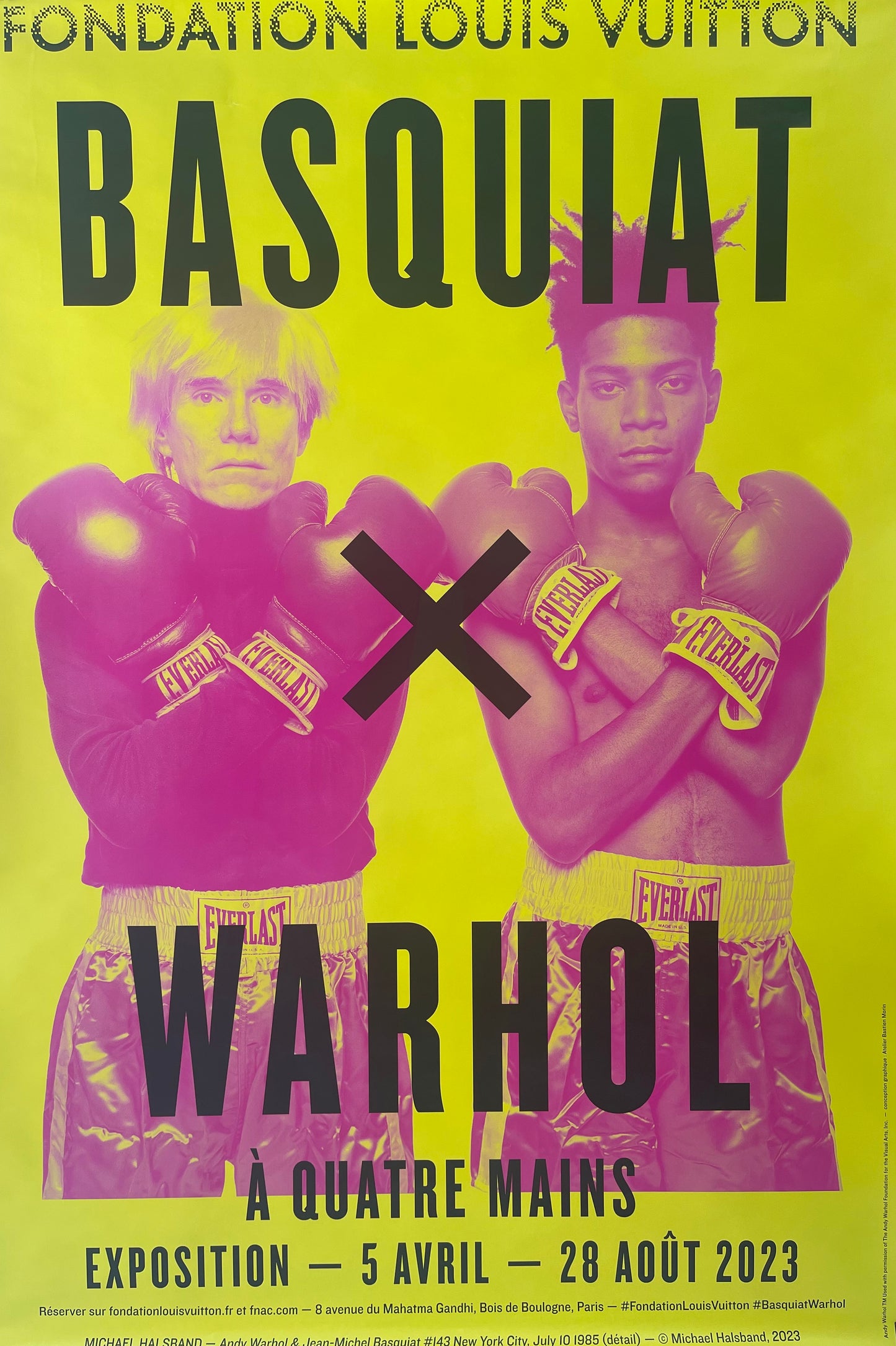 Basquiat x Warhol Exhibition Poster