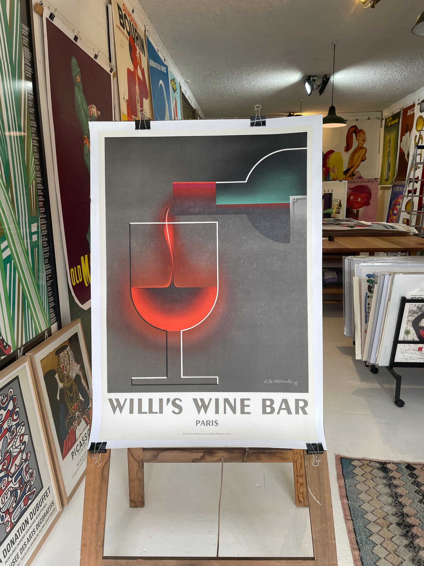 Willi's Wine Bar Paris by A.M. Cassandre