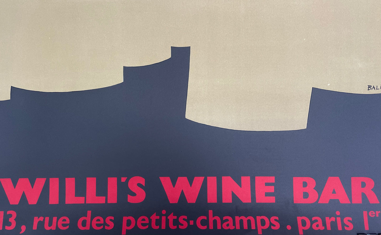Willi's Wine Bar Paris by A.M. Cassandre