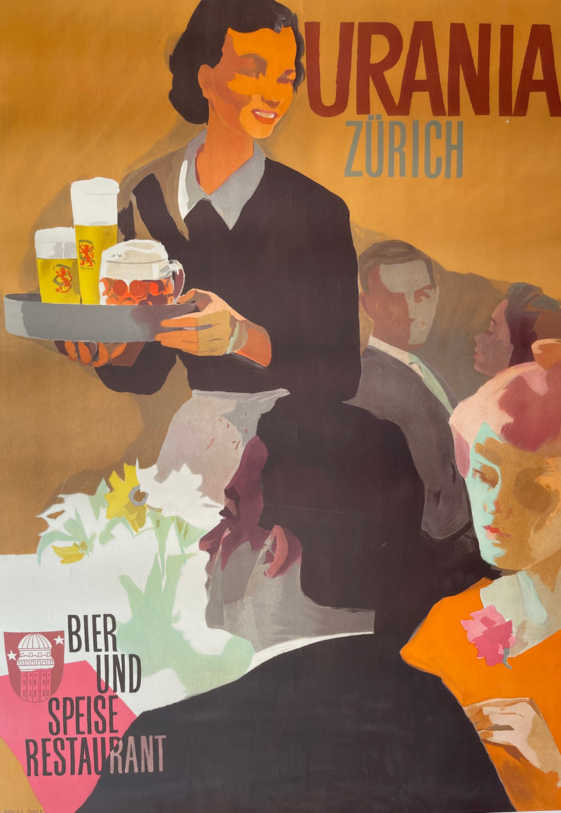 Urania Zurich Restaurant Poster