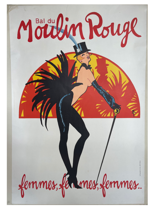 'Moulin Rouge... Girls, Girls, Girls' by Rene Gruau