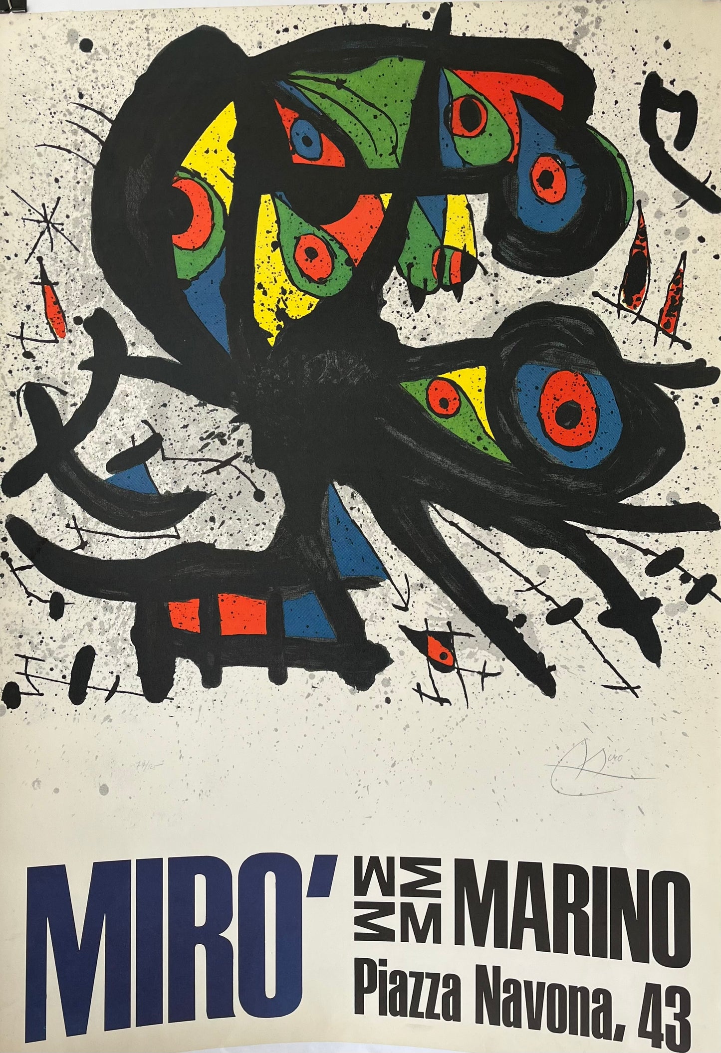 Miró Exhibition Poster