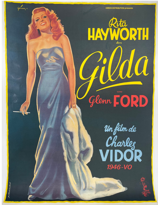 "Rita Hayworth in Gilda" Film Poster