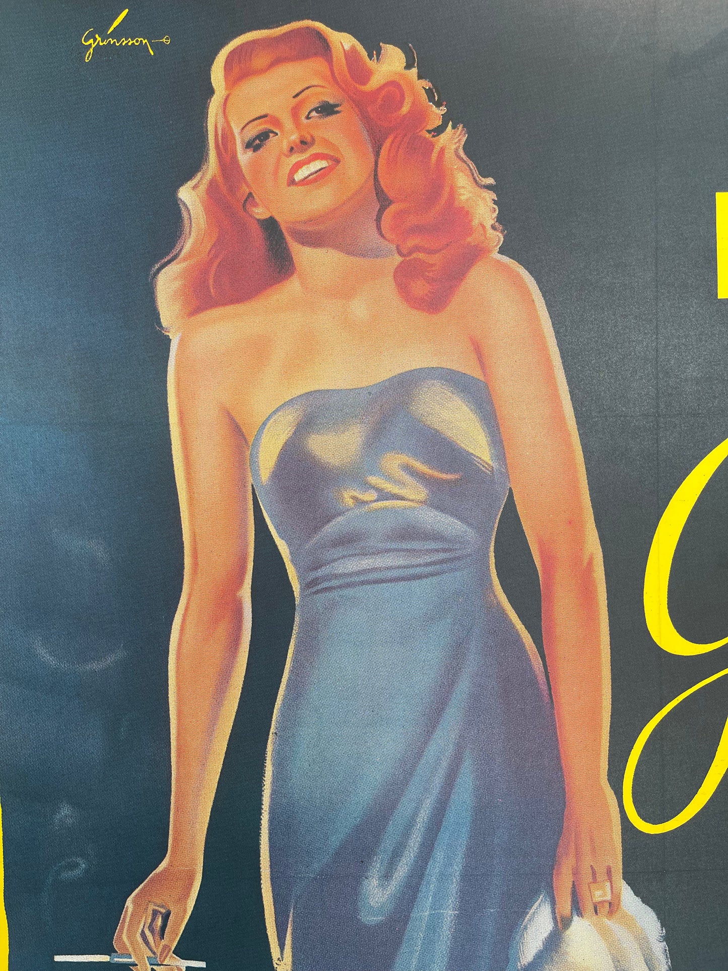 "Rita Hayworth in Gilda" Film Poster
