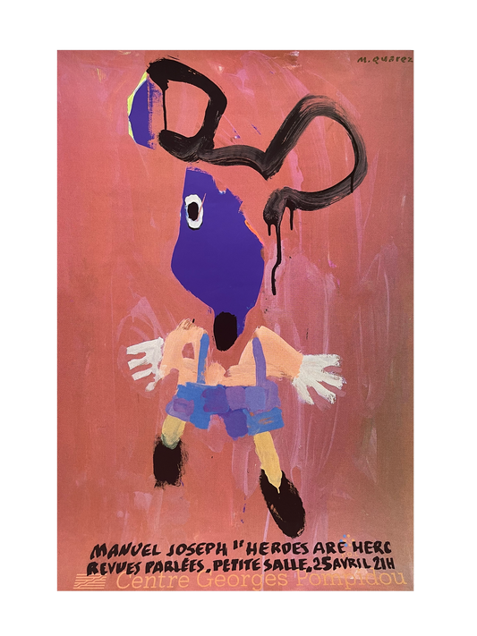 Manuel Joseph "Heroes" Exhibition Poster by Quarez