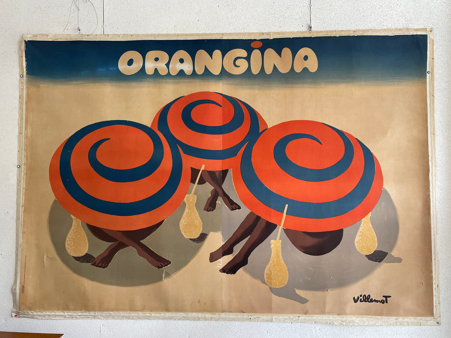 Orangina Three Umbrellas by Villemot