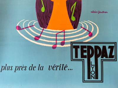 Teppaz Blue Record Girl by Alain Gauthier