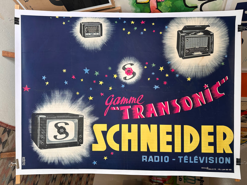 Schneider Gamme "Transonic" Advertisement by Muckens Tourot