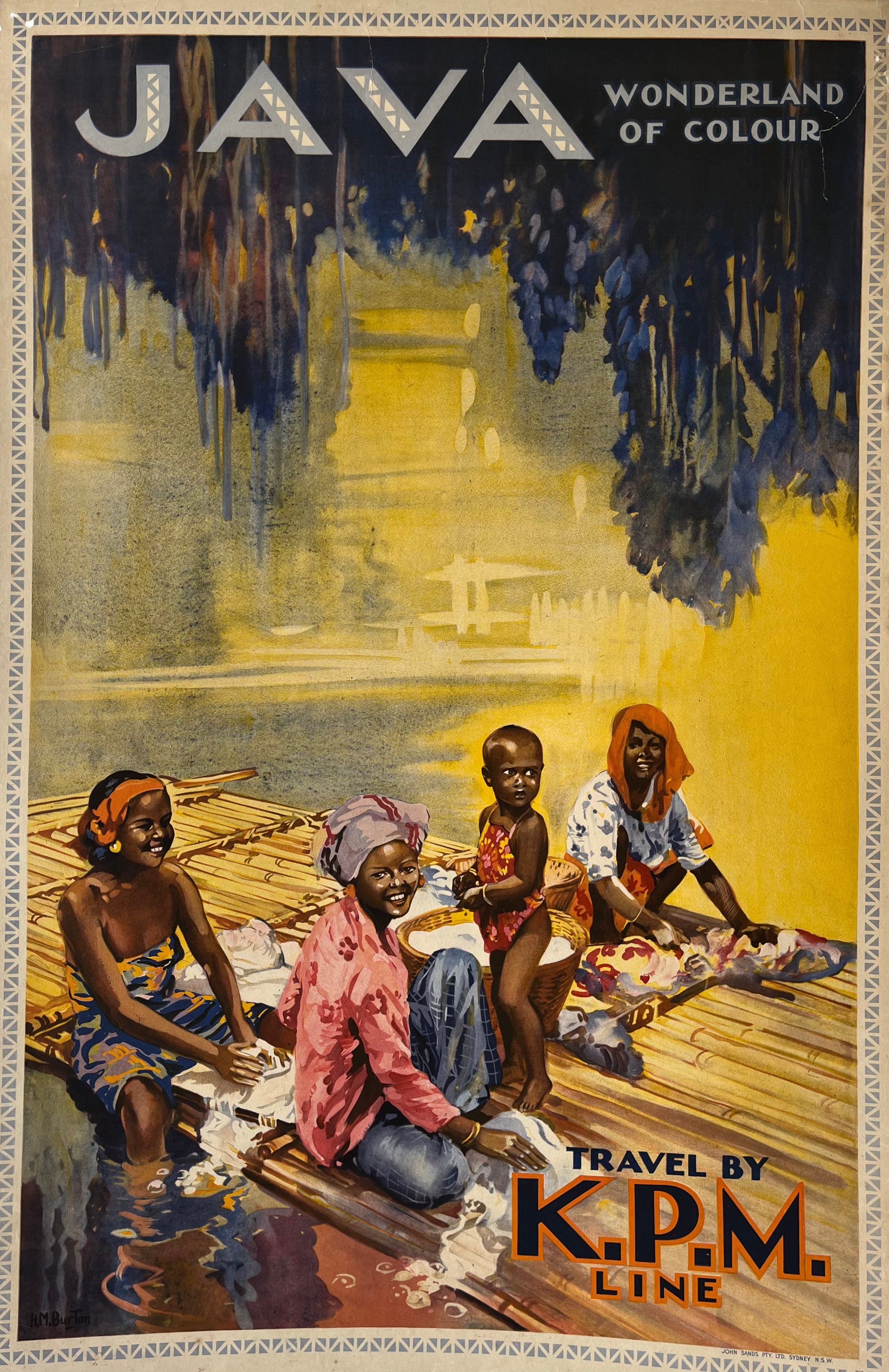 Java Wonderland of Colour by Sands – Vintage Posters
