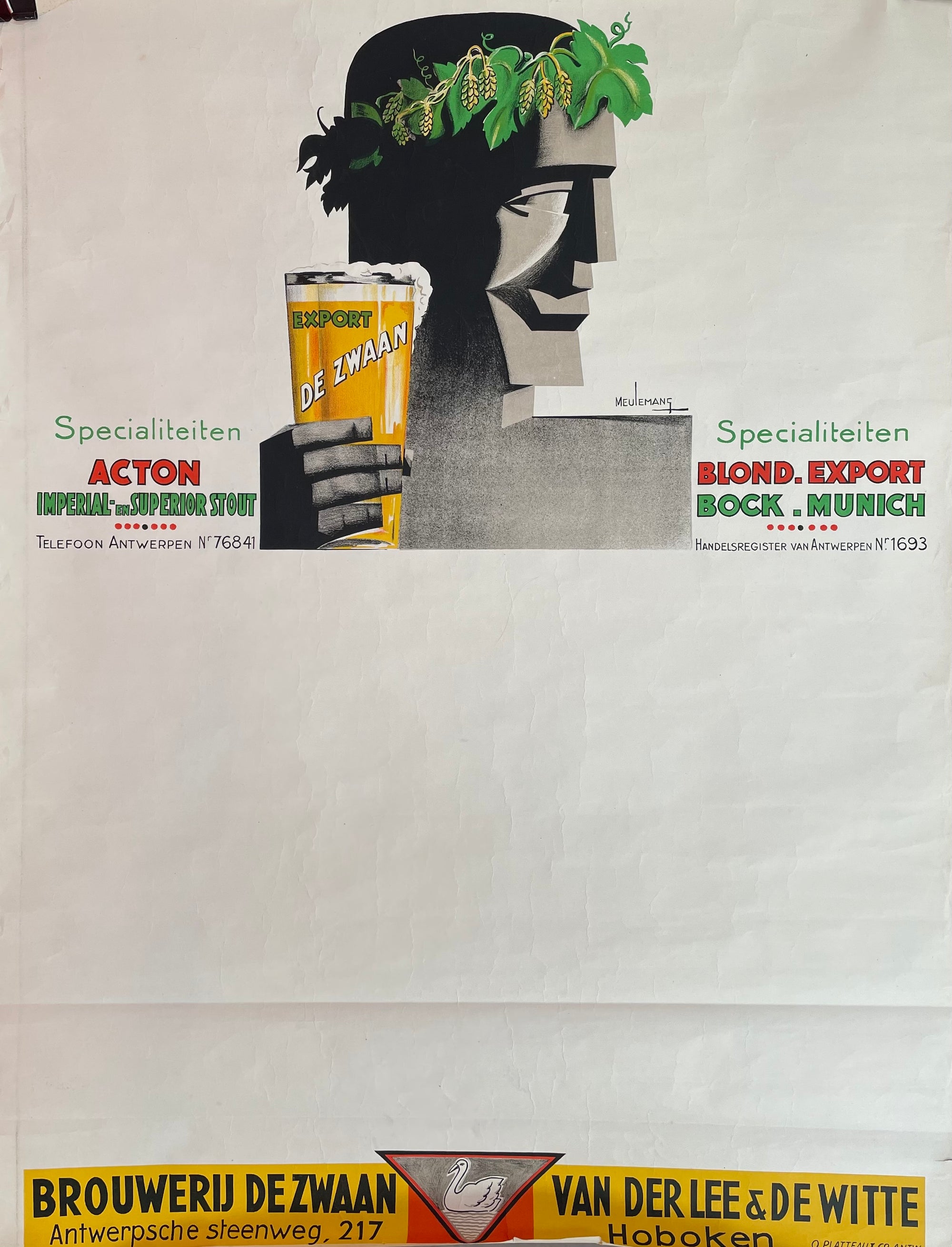 Export De Zwaan Beer Poster by Meulemang