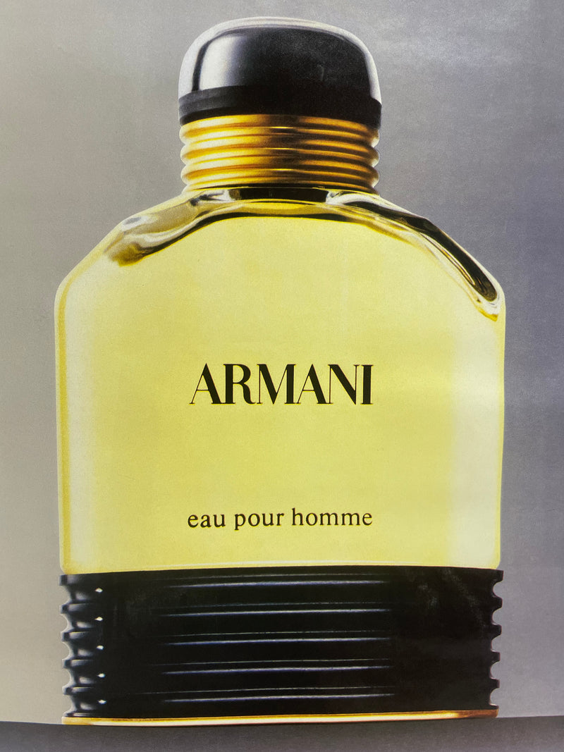Armani eau pour homme Perfums Vintage Poster