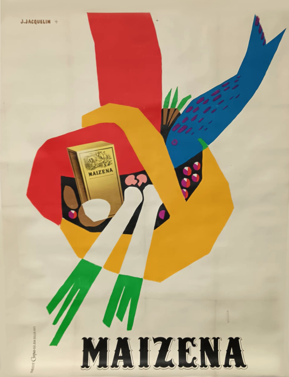 Affiche publicitaire métal Bledine et Maïzena