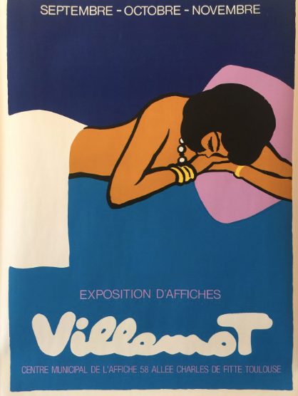 Villemot Exhbition Vintage Poster