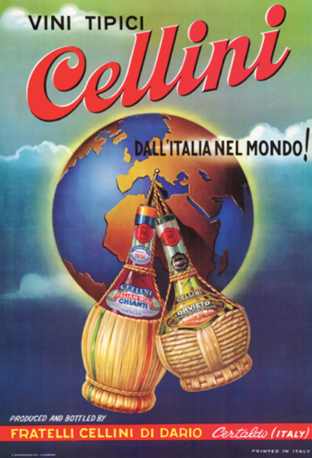 Vini Tipici Cellini Wine Advertisement Poster SMALL