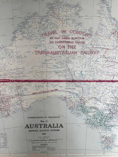 Trans-Australian Railway Map