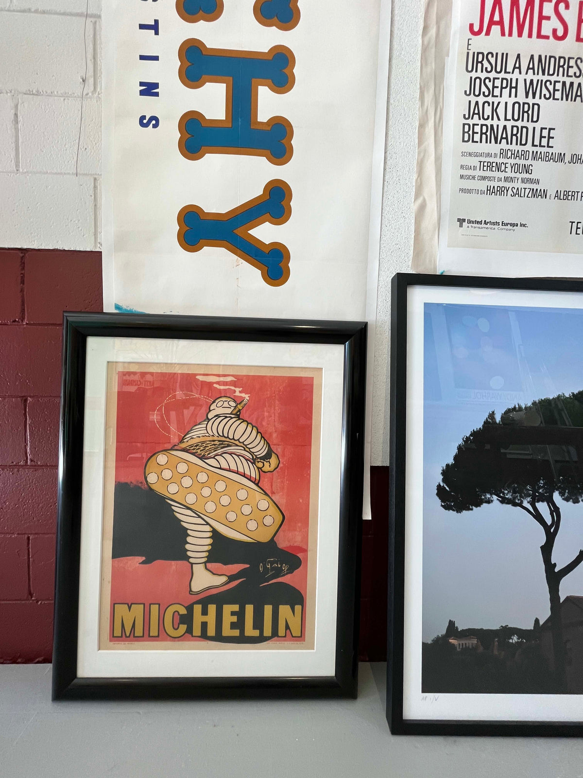 Michelin – Nunc est Bibendum (Red Background)  | Framed
