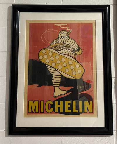 Michelin – Nunc est Bibendum (Red Background)  | Framed