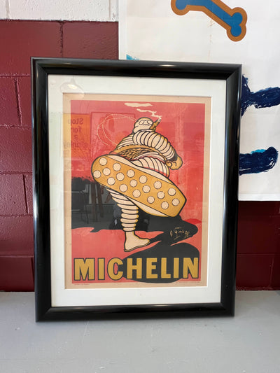 Michelin – Nunc est Bibendum (Red Background)  | Framed