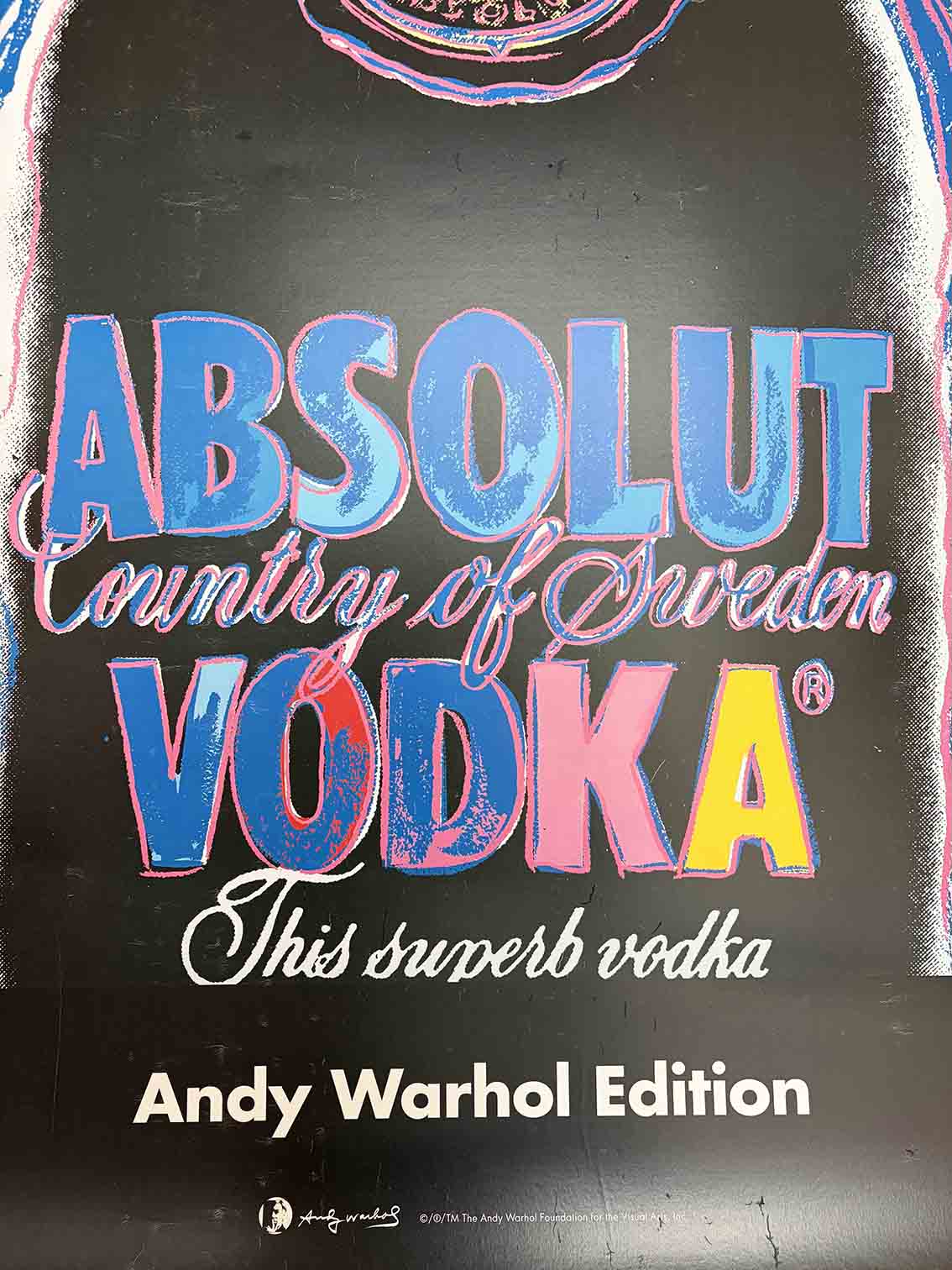Andy Warhol Absolut Vodka - Original Pop Art Poster - Vintage Posters