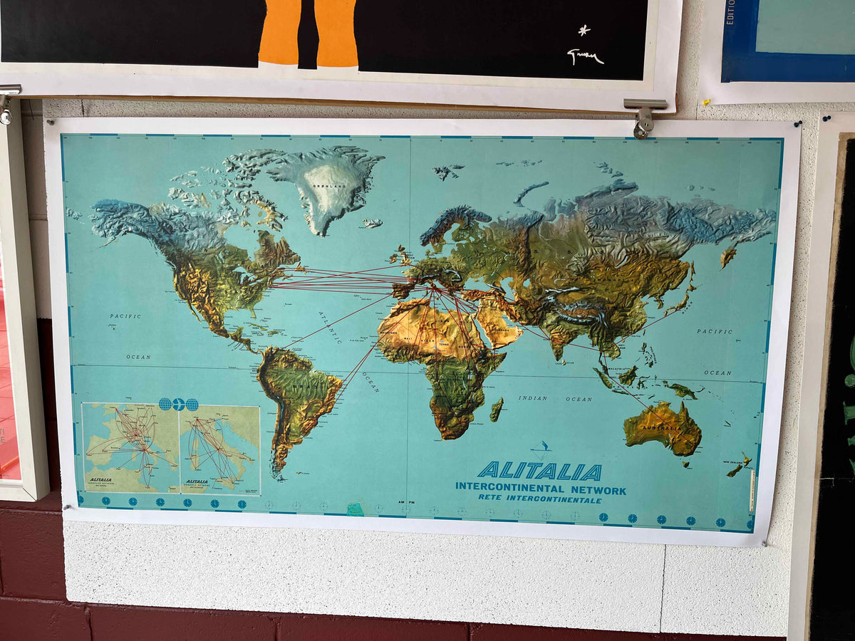 Alitalia Intercontinental Network Map