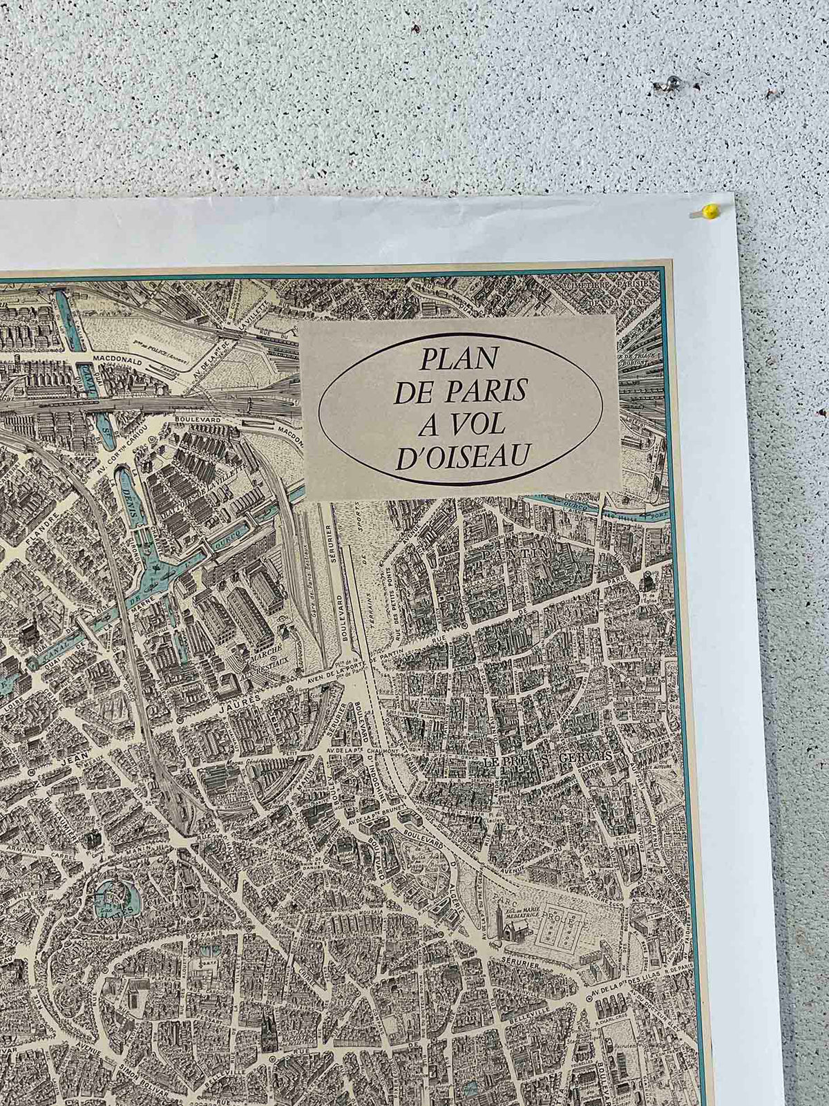 Plan de Paris Map