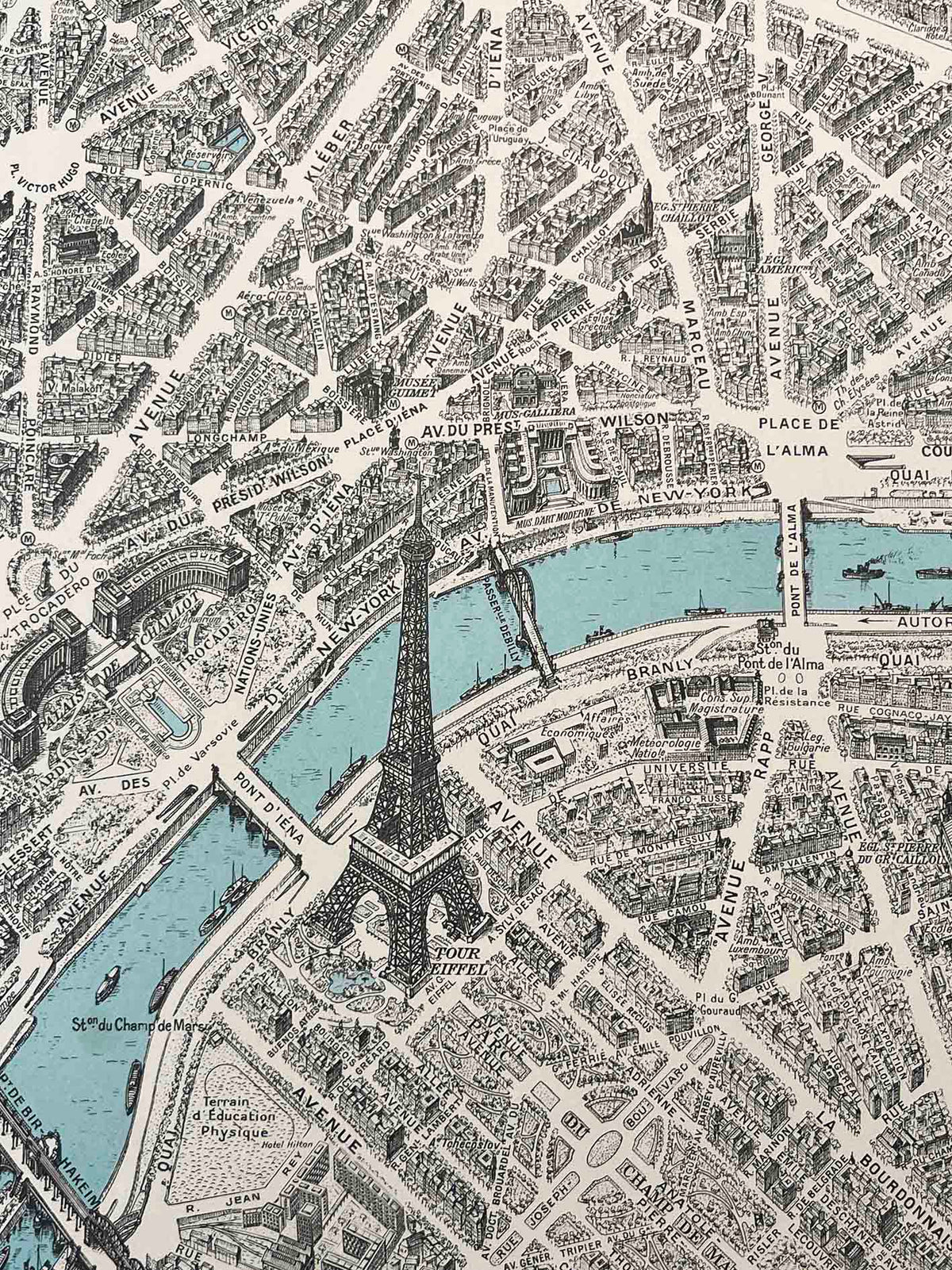 Plan de Paris Map