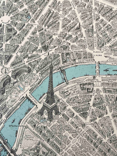 Plan de Paris Map