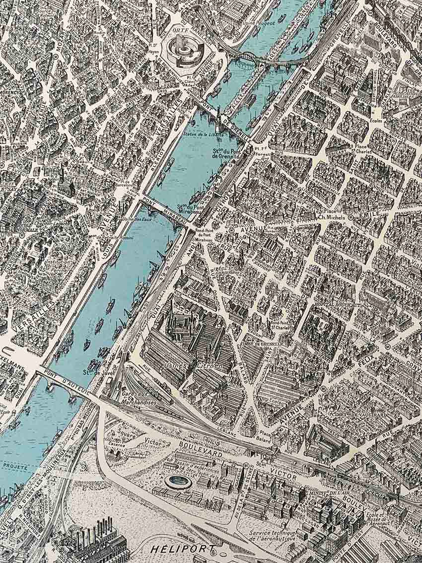Plan de Paris Map