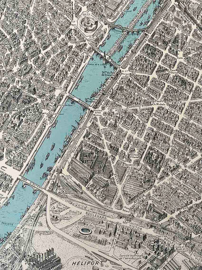 Plan de Paris Map