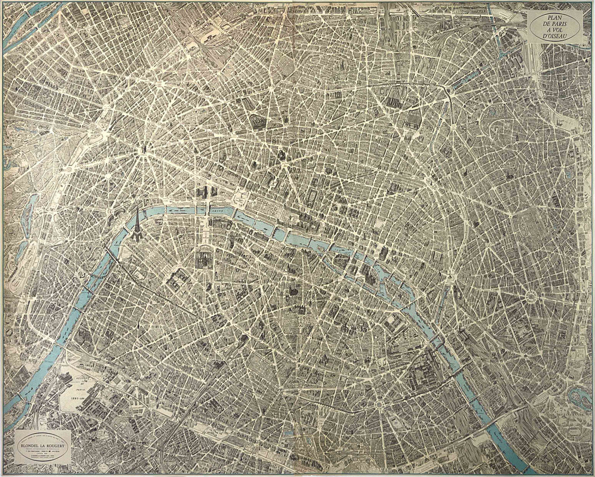 Plan de Paris Map
